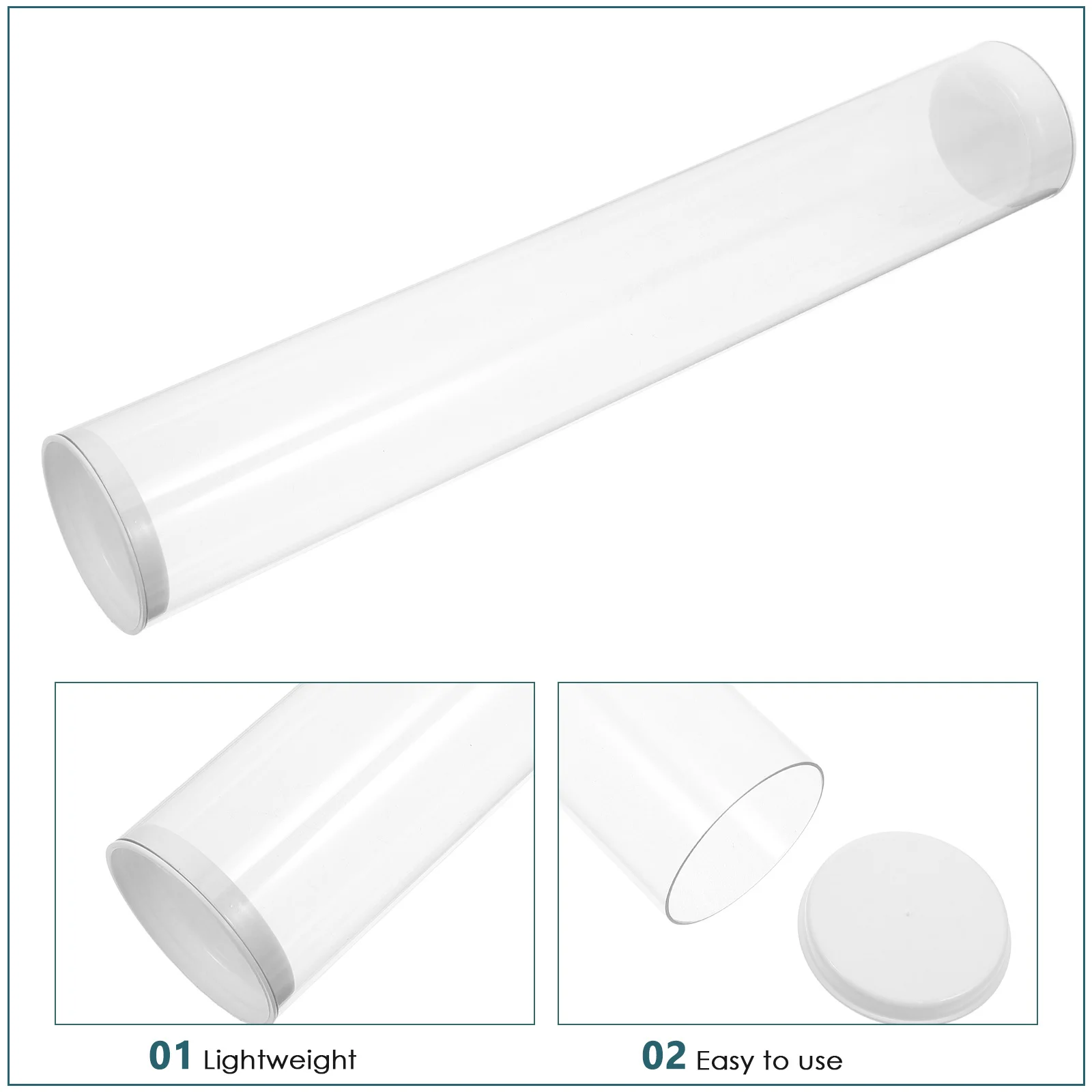 1pcs Badminton Ball Storage Tube Clear Portable Shuttlecocks Holder Diy Assembly Durable Compact Design For Gym Park Outdoor