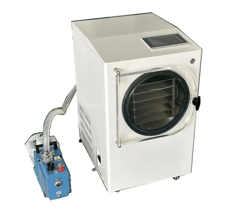 110/220V Vegetable Fruit Food Mini Vacuum Dried Home Use  Dryer Lyophilizer With Vacuum Pump Machine