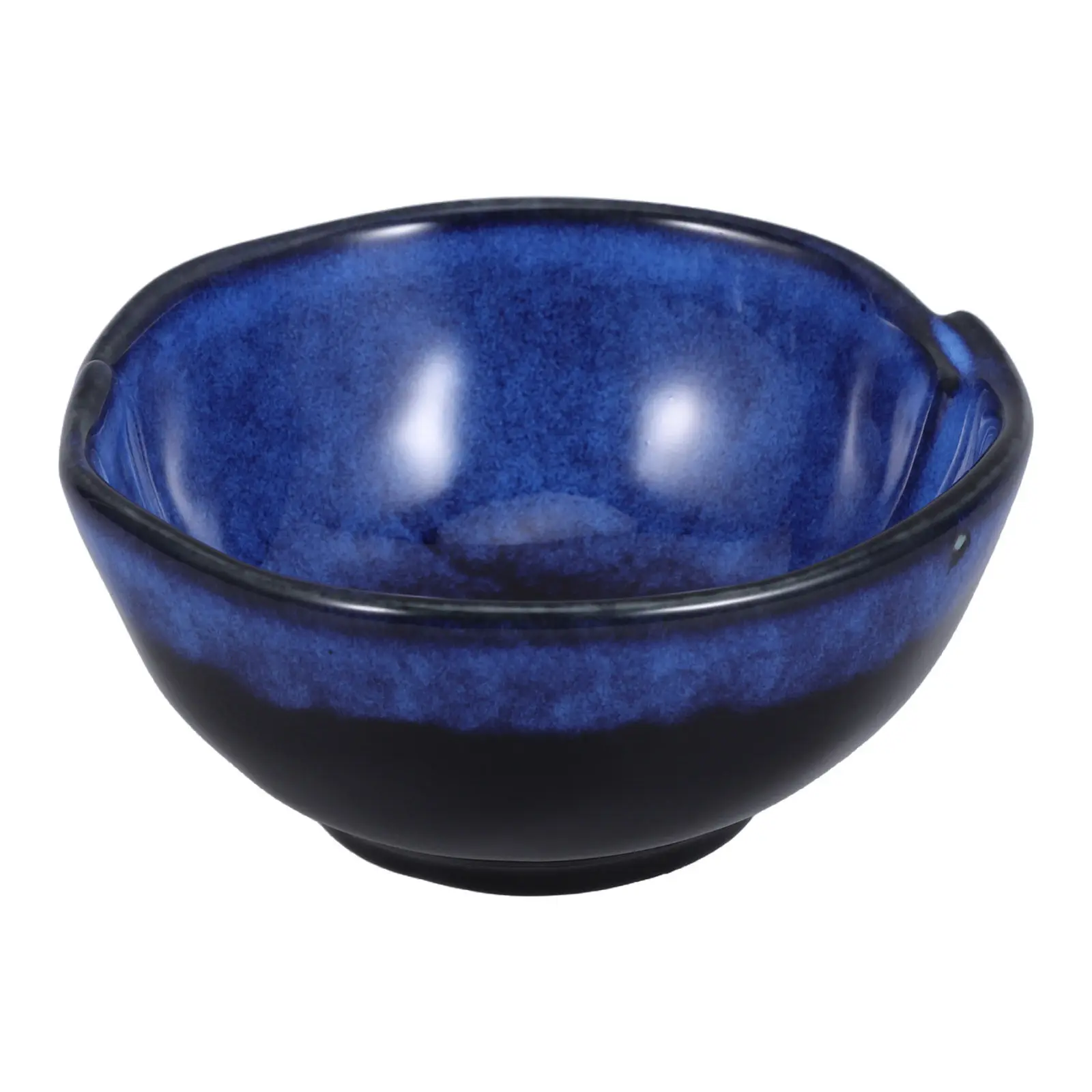 Set of Irregular Ceramic Bowls Unique Handmade Texture Lightweight Porcelain Suitable for Home Office Restaurant Serving