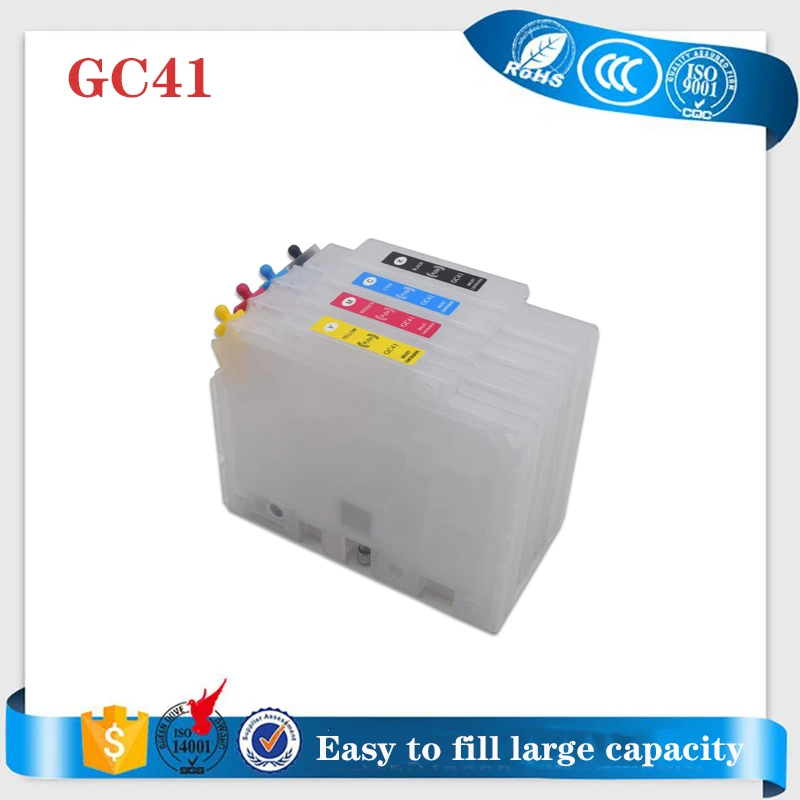 Vilaxh GC41 refillable ink cartridge for Ricoh SG3110DNW SG7100 SG2100/L SG3100 3110DN/DNW printer with auto reset chip