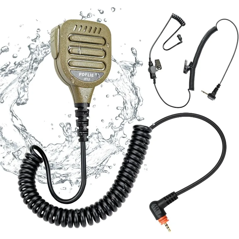 IP65 Waterproof Remote Speaker Lapel Shoulder Mic for Motorola Wave Radio DLR110 TLK100 TLK110 SL300 SL1600 SL2600 SL3500e SL400
