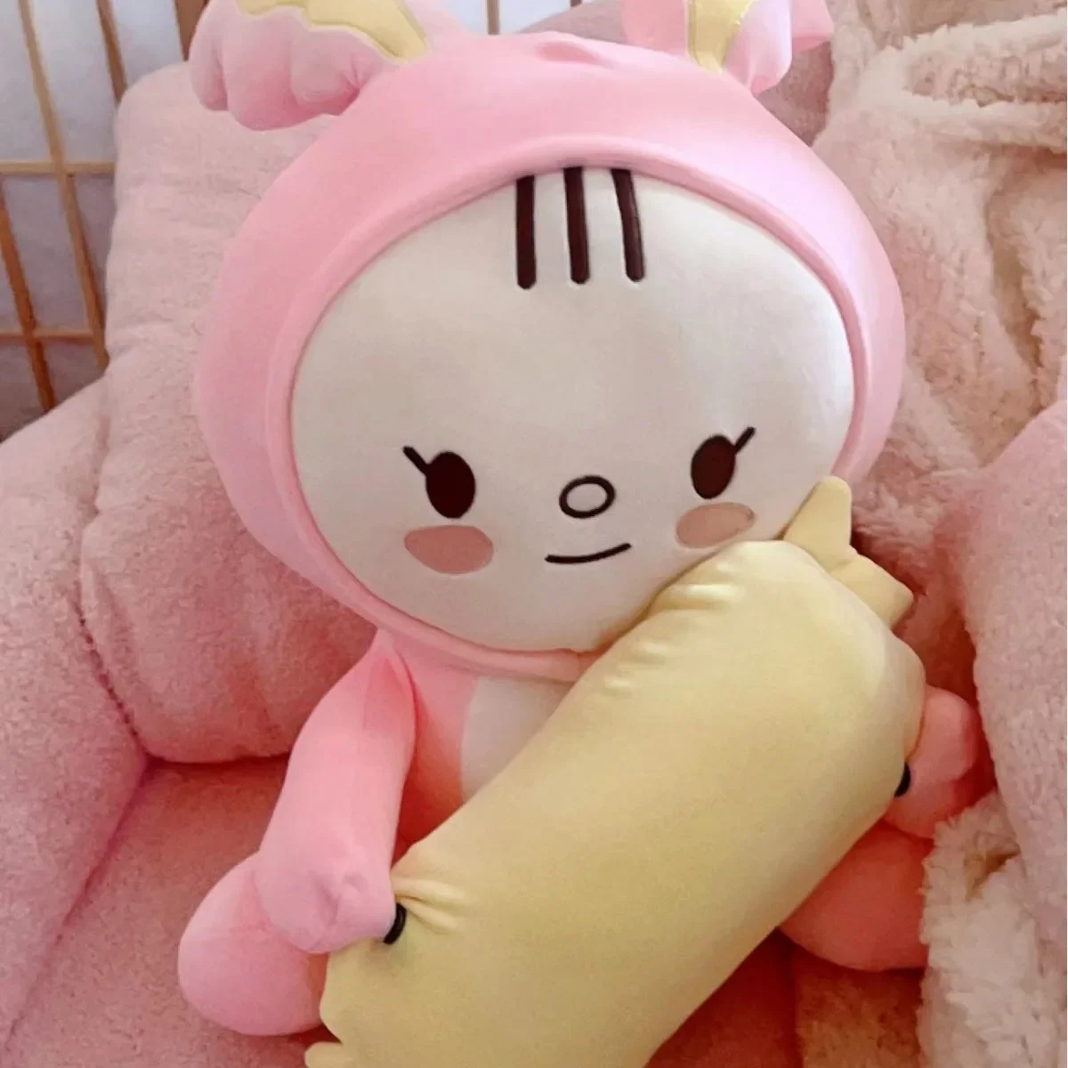 50CM Kpop Idol Jeonghan Pluffy Toram Blanket Set Artist-made Collection Plush Dolls