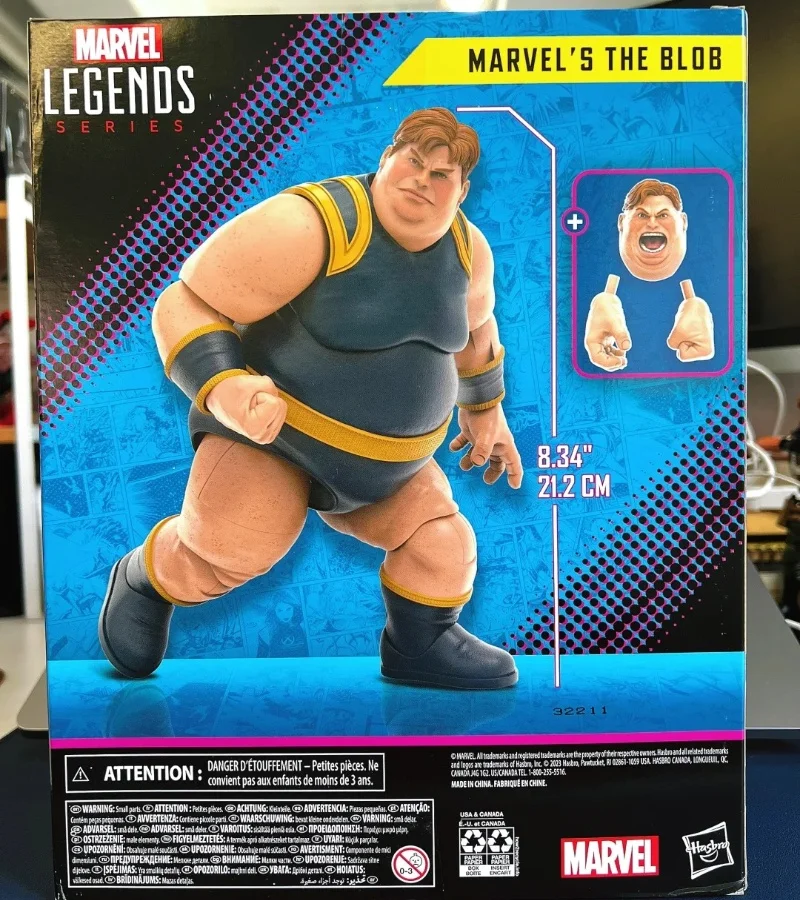 

In Stock 6-inch Marvel Legends Blob Meat Player Do X-men 1:12 Hand Action Model Toy With Movable Joints Collection Gift