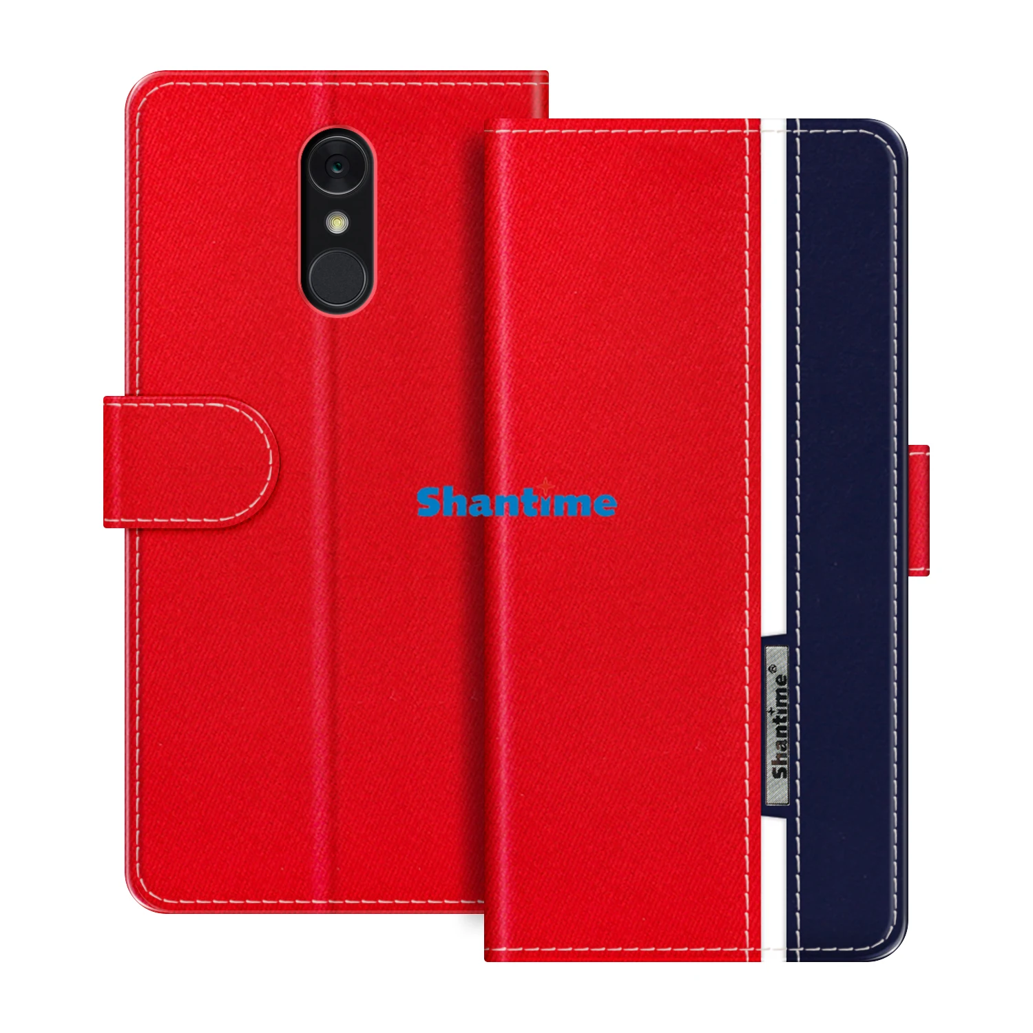 متوافق مع LG Q7 LG Q7 Plus LG Q7a حافظة واقية ومحفظة كتب وغطاء للهاتف الخلوي وغطاء قابل للطي وحامل للهاتف الخلوي #3