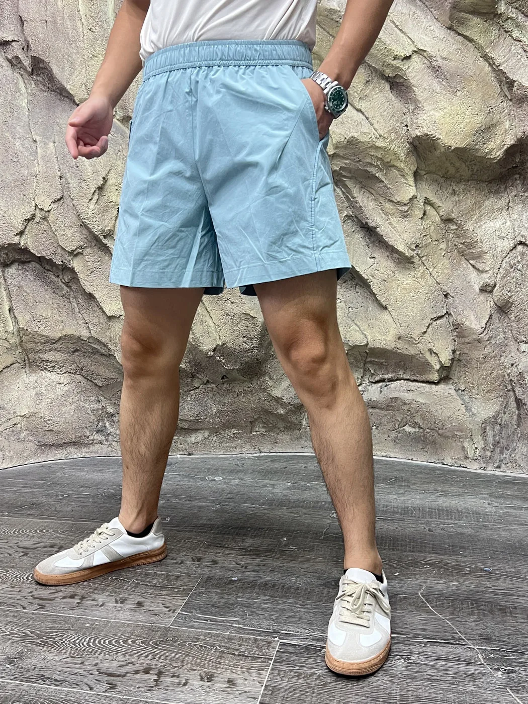 Dynamic Tailoring Comfortable Cotton Elastic Waist Shorts Outdoor Men's Summer Casual Sports Fashionable Pure Cotton Shorts