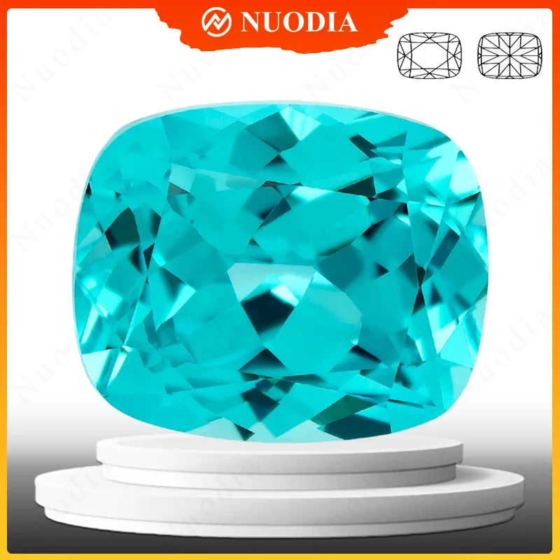 

Top Quality Lab Grown Paraiba Long Cushion Cut Charms Gemstone Extremely Shiny Quality DIY Ring Necklace Earrings With AGL