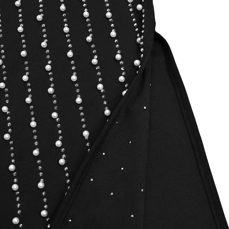 GUWU Diamonds Hot Rhinestones Strapless Women Sleeveless Long Dress 2025 Fall Birthday Party Evening Prom Maxi Dresses