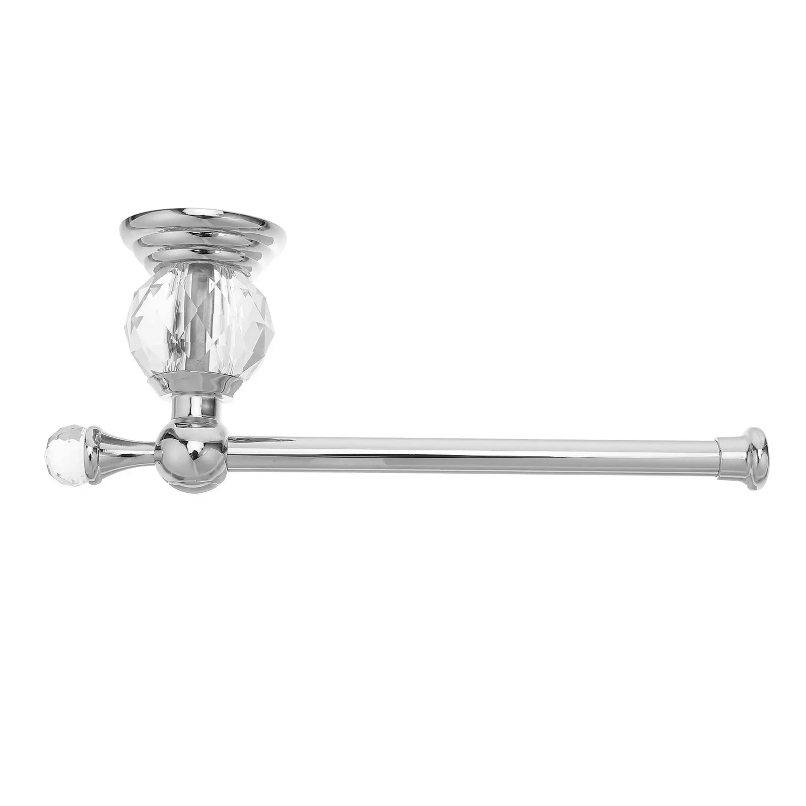 

Crystal Toilet Paper Holder Wall Mounted Stainless Steel Modern Bathroom Towel Rack Paper Towel Roll Dispenser Space Saving