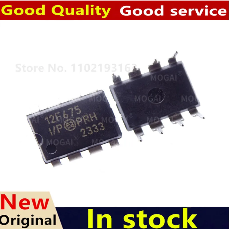 (10piece)100% New PIC12F629-I/P PIC12F675-I/P PIC12F629 PIC12F675 12F629 12F675 DIP-8