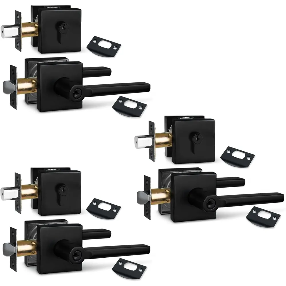 

(упаковка из 3 квадратных сверхмощных входной комбинированных ключей (для входной/внешней/передней/офисной двери) для левой или правой руки