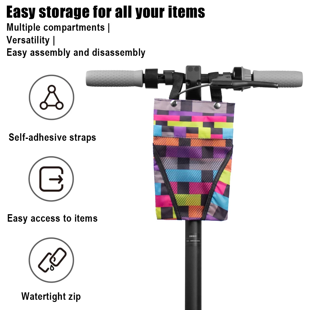 Bike Basket Multi-Purpose Detachable Waterproof Front Basket For xiaomi M365 Pro MI3 Max G30 G30D Electric Scooter Storage Bag