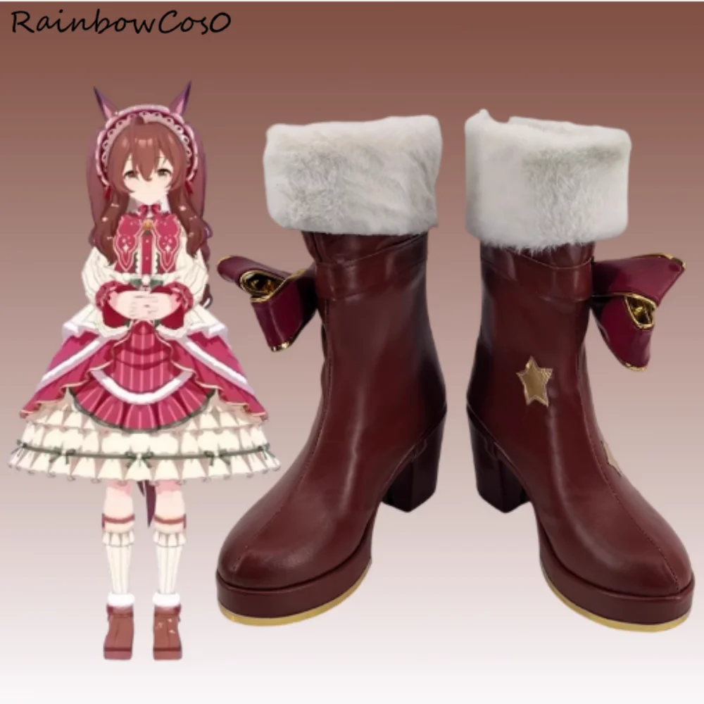 

Mejiro Bright Umamusume Pretty Derby Обувь для косплея Сапоги Игра Аниме Хэллоуин Рождество RainbowCos0 W5492