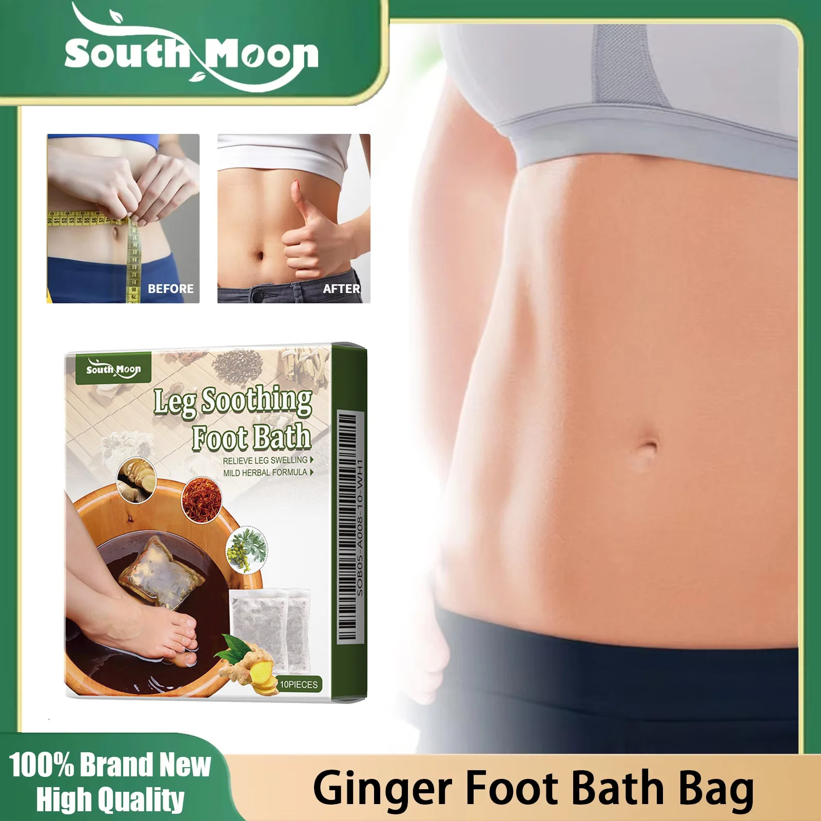 

Herbal Foot Bath Medicine Bag Warm Feet Fatigue Stress Relief Leg Lymphatic Drainage Eliminate Edema Ginger Slimming Foot Soak