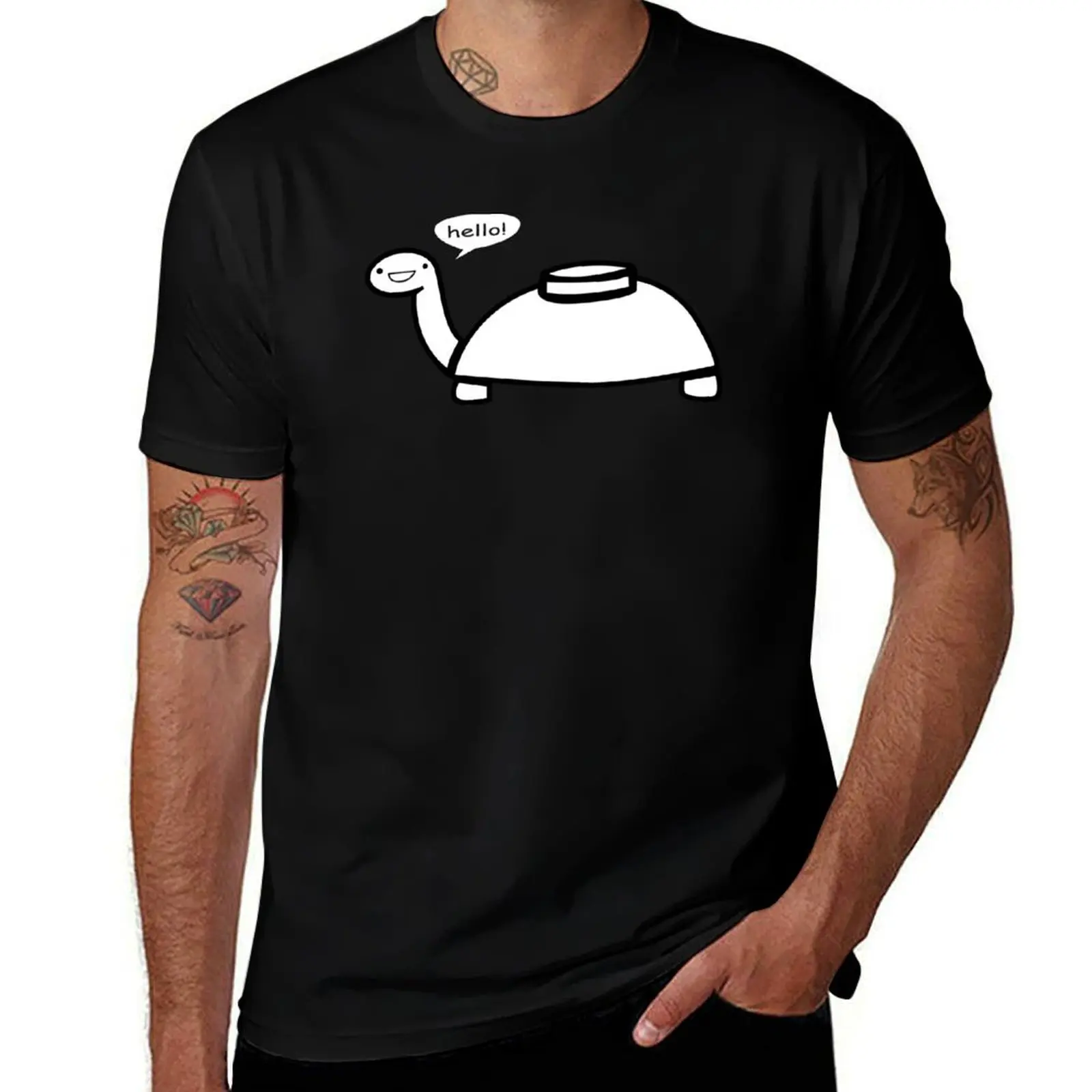 Mine Turtle T-Shirt Vintage Style Printed Top T-Shirt