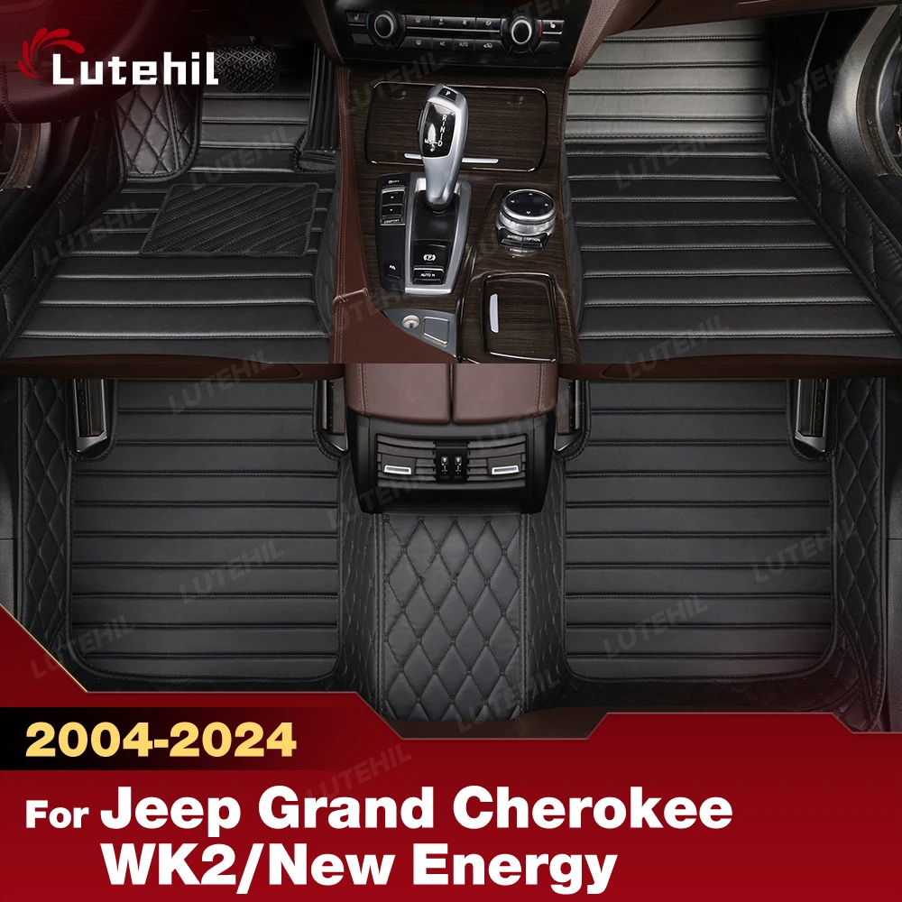 

Автомобильные коврики для Jeep Grand Cherokee WK WK2/New Energy 2004-2024 23 22 на заказ, всепогодные, полный комплект защитных вкладышей