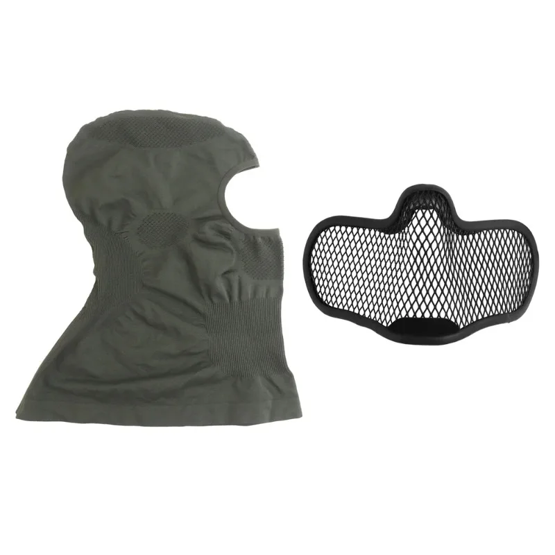 High Elastic Breathable Full‑Face Balaclava Mask with Steel Mesh, for Cycling Skiing Motorcycle Outdoor Sports, Multiple Colors