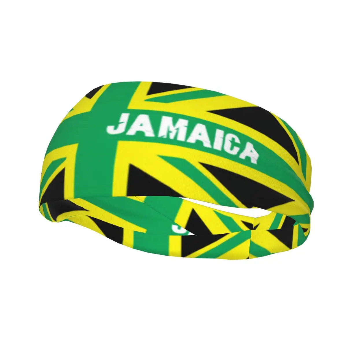 Jamaica Kingdom Athletic Headband Elastic Sweatbands Women Men Basketball Sports Gym Fitness Sweat Band Volleyball Tennis