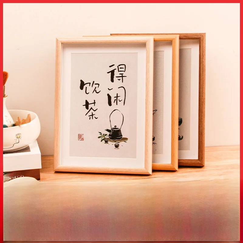 

Modern Minimalist Hollow Wooden Picture Frame Stand Indoor Display Rectangular 5678 Inch Home Decor Artwork Photography