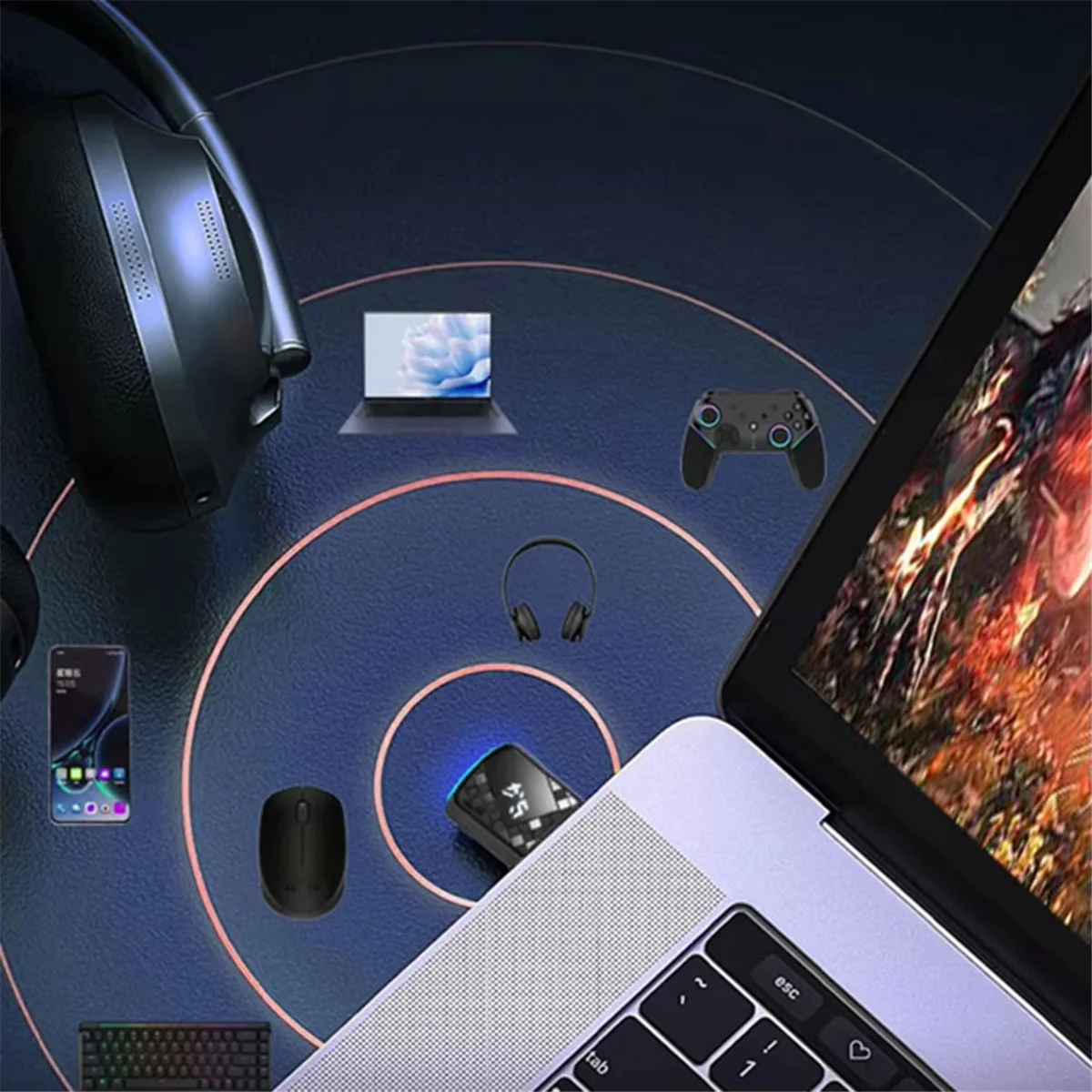 A07I USB Bluetooth 5,4 адаптер ключа музыкальный аудиоприемник передатчик привод бесплатно для ПК динамик беспроводная мышь клавиатура