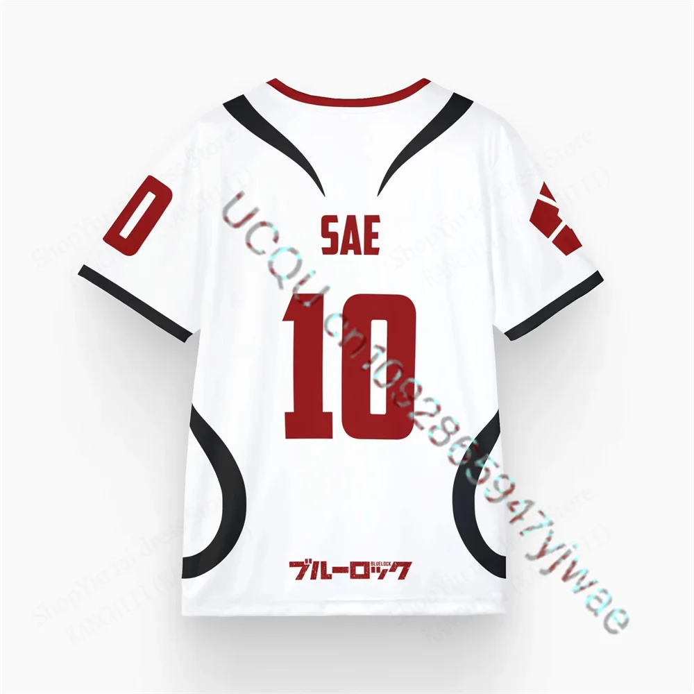 3D-Druck Sport Feuchtigkeitsableitendes Atmungsaktives Herren T-Shirt Japan Anime Itoshi Sae Fußballtrikot Trainingsshirt Erwachsenen T-Shirt – Detail 4