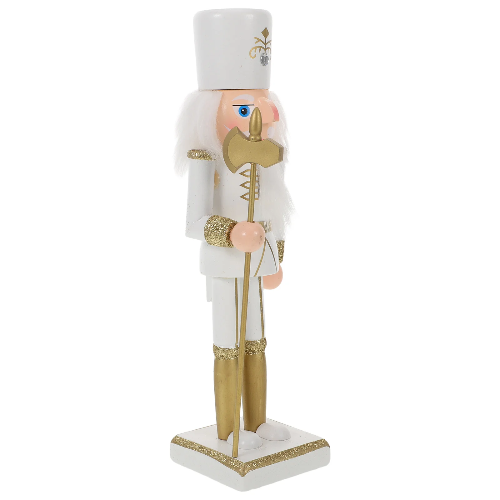 

25cm Christmas Nutcracker Soldier Festive Wooden Decoration for Table Mantel Shelf Fireplace Holiday Party