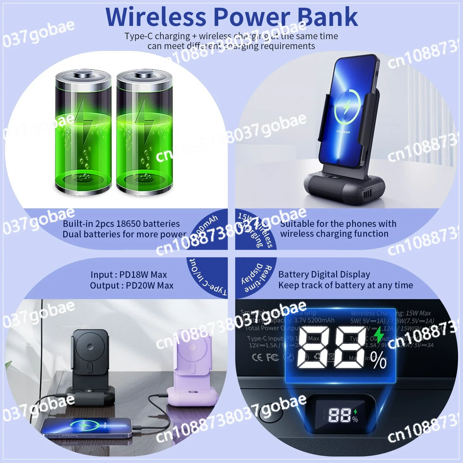 Auxiliary Bluetooth wireless remote control rotatable camera holder