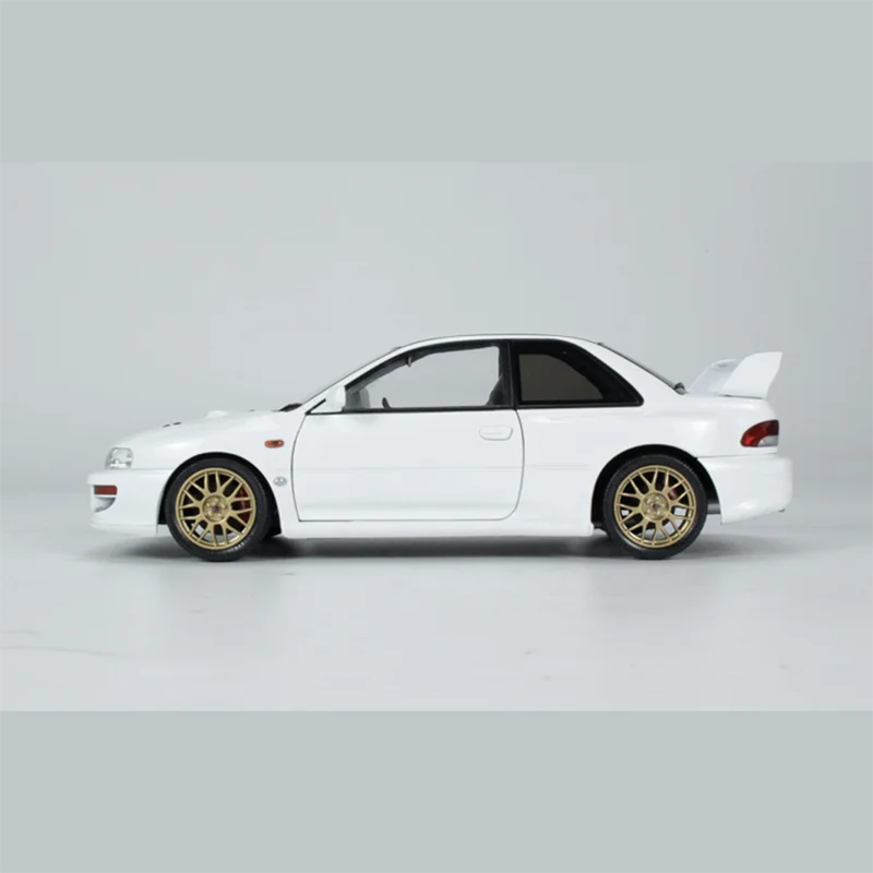 IMPREZA 22B, Alloy Car Model, White, Tabletop Display, Gift, Collection Display, Micromodel, 1:18