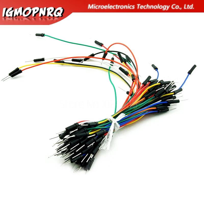 1set=65pcs Jump Wire Cable Male to Male  Wire for Breadboard