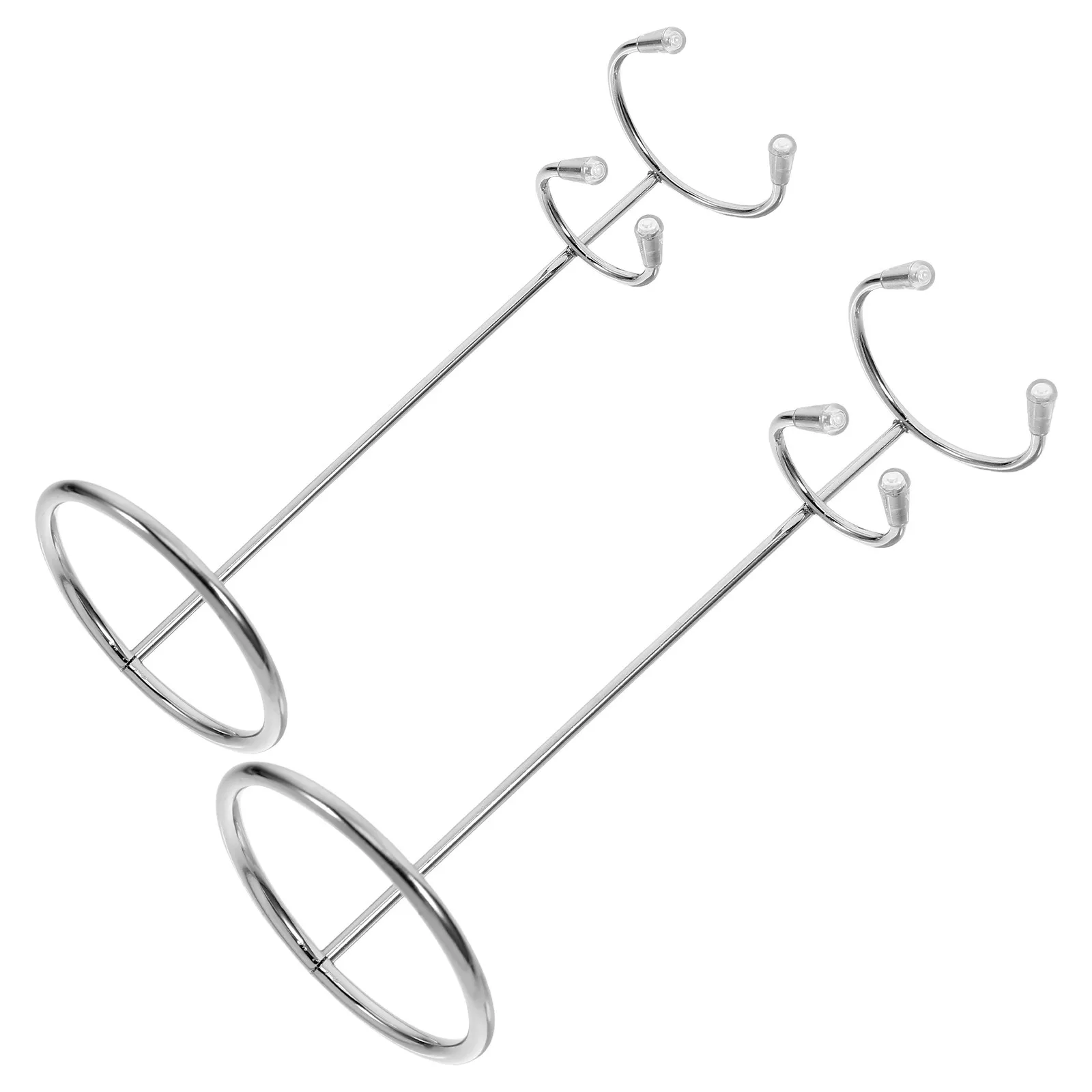 2Pcs Stainless Steel Frother Stand Hand Blender Holder Whisk Storage Organizer Stable Base Kitchen Mixer Beater Holder