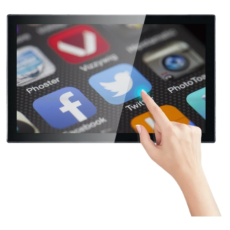 Sunworld الراقية مكتب USB RJ45 الضميمة البلاستيكية كشك 1920*1080 رباعية النواة 14 "شاشة AIO #6