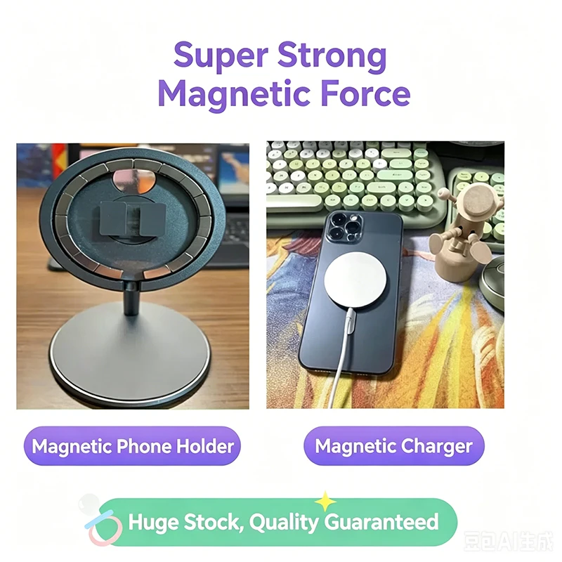 1PC O C Shape Magnet Ring Magnetic Assembly For MagSafe Wireless Charging Transmitter Phone Stand