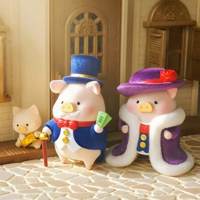 

LuLu The Piggy Powder Moonlit Romance Флокированная подвесная карта Фигурка Кукла Сумка-сюрприз Декор для рабочего стола Игрушки для девочек Коллекционный подарок