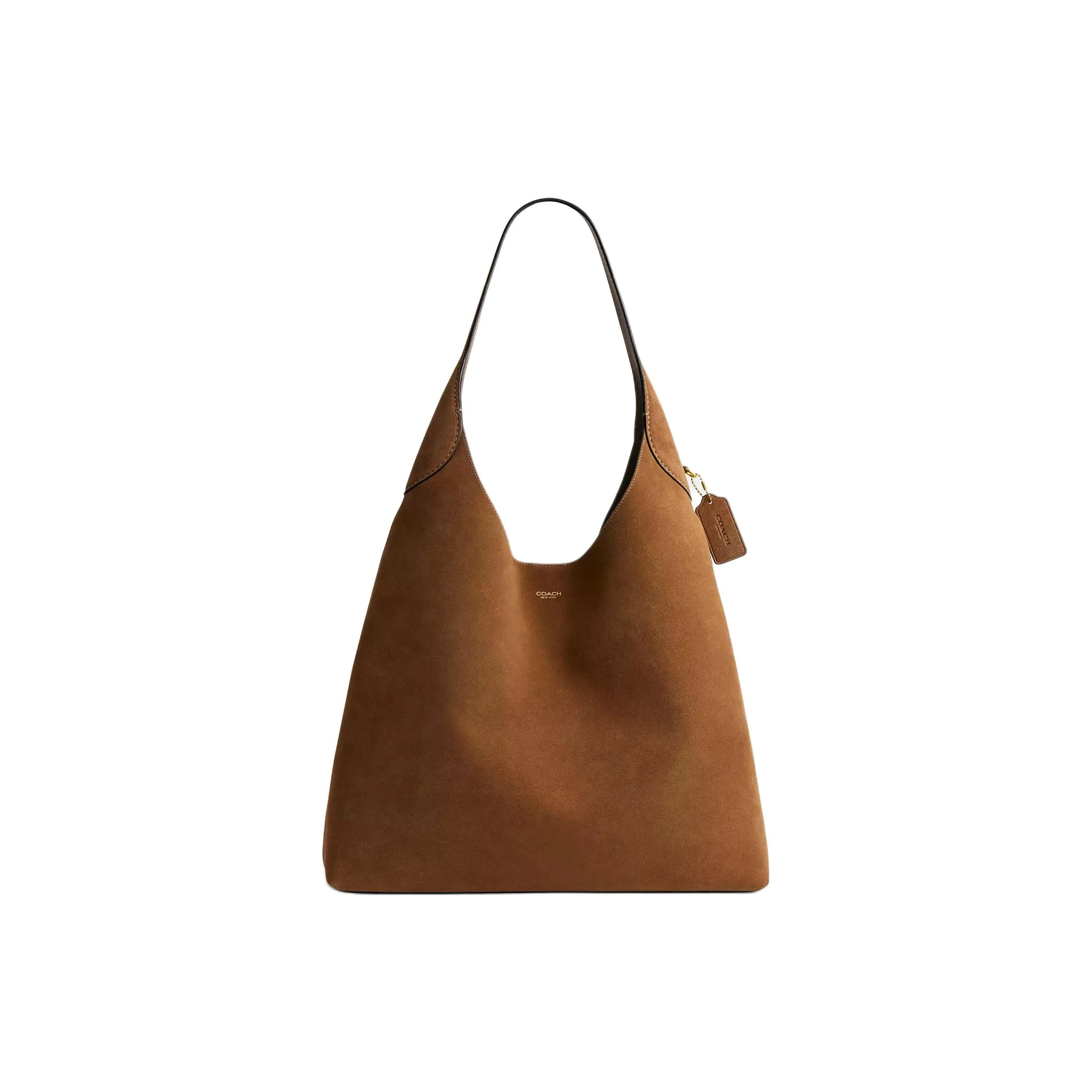COACH Brooklyn Suede Hobo Bag, Handbag, Shoulder Bag Large Women's Cedar CW636-B4CED