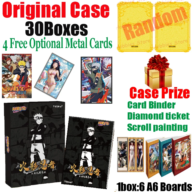 

New YE Card Club Naruto Five Kage Summit Collection Art Cards A6 Color Paper Anime Uzumaki Narut Uchiha Sasuke Hyuga Game Boards