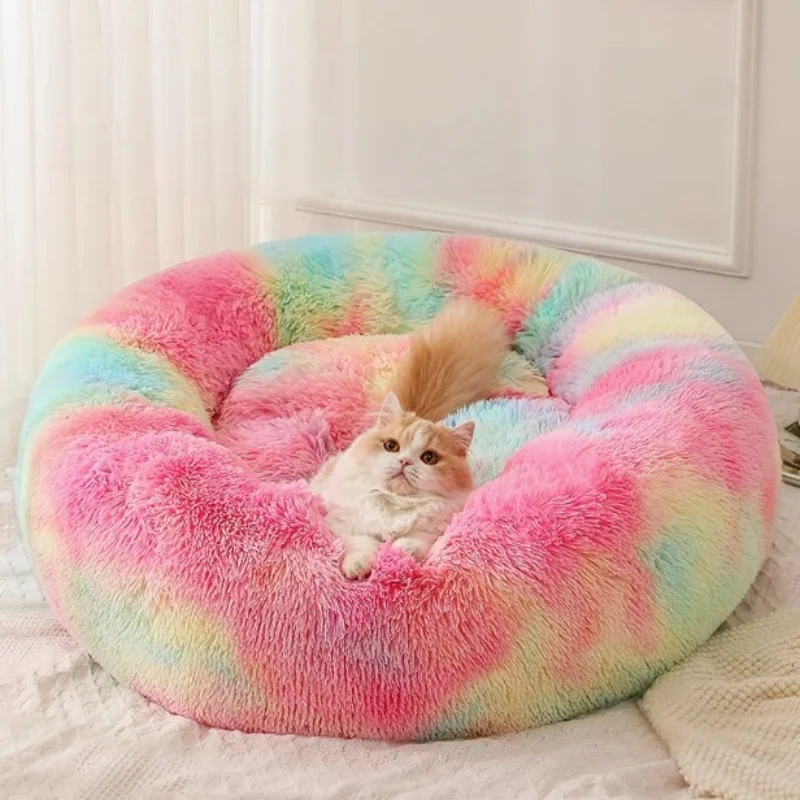 

Мягкая плюшевая кровать для собак, нескользящий диван для кошек, щенков, дышащий домик для котенка, собаки, моющаяся подушка для щенков, аксессуары для домашних животных, товары для кошек