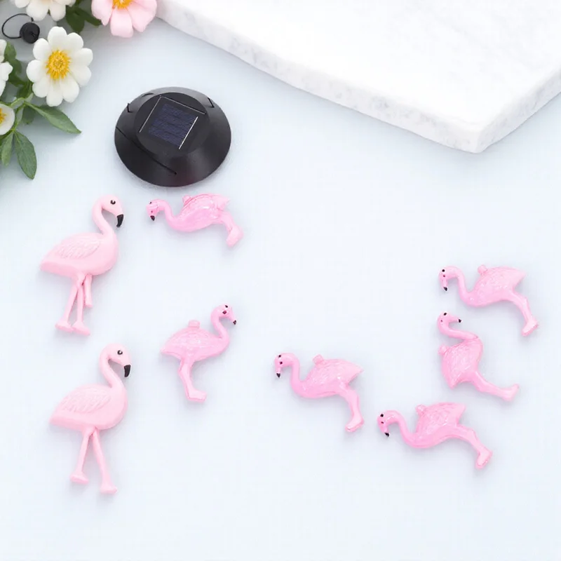 

Outdoor Solar Flamingo Wind Chime Hanging Light Garden Lamp Decorative Waterproof Solar Power Glow Night Wind Chime