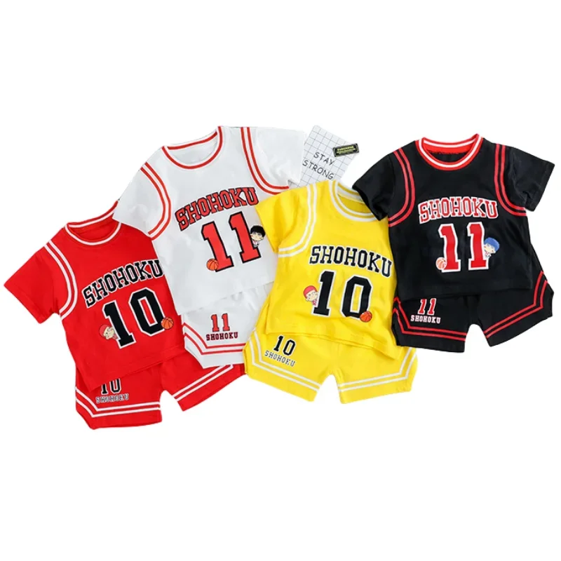 Anime Slam Dunk Shohoku Rukawa #11 Sakura Agi 10 # Basketbal Jersey Kinderen Buitensport Set Kind Cosplay Uniform Jongens Kostuum