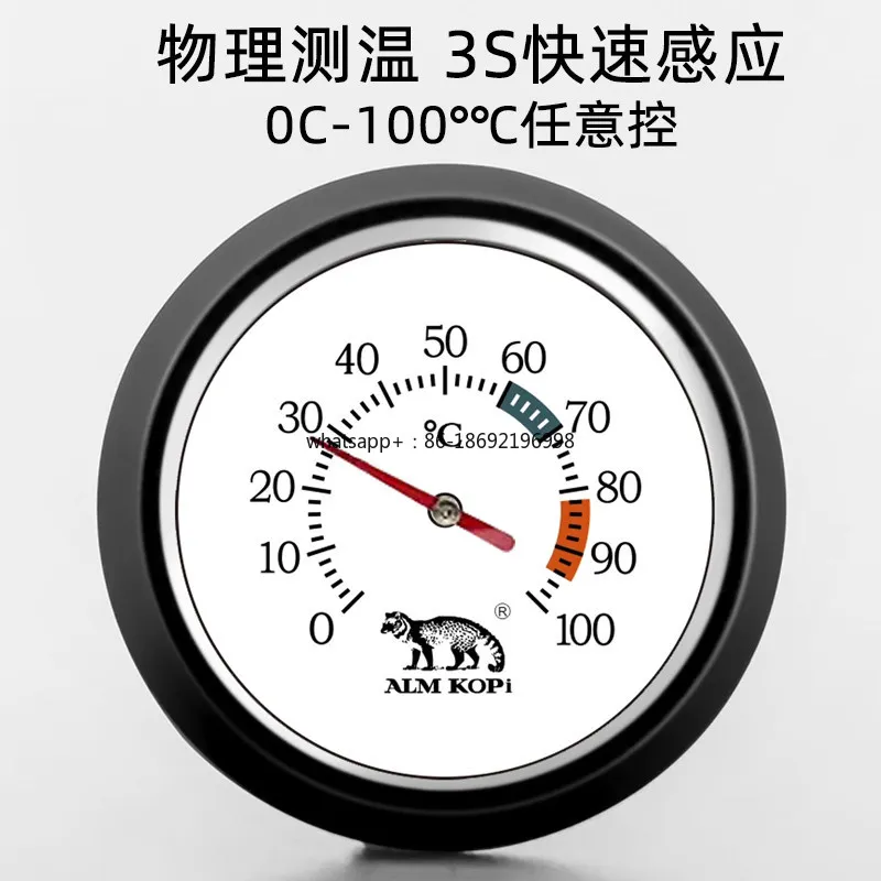 Coffee Thermometer Coffee Pot with Milk Latte Tank Clipable Stainless Steel Pointer Probe Thermometer