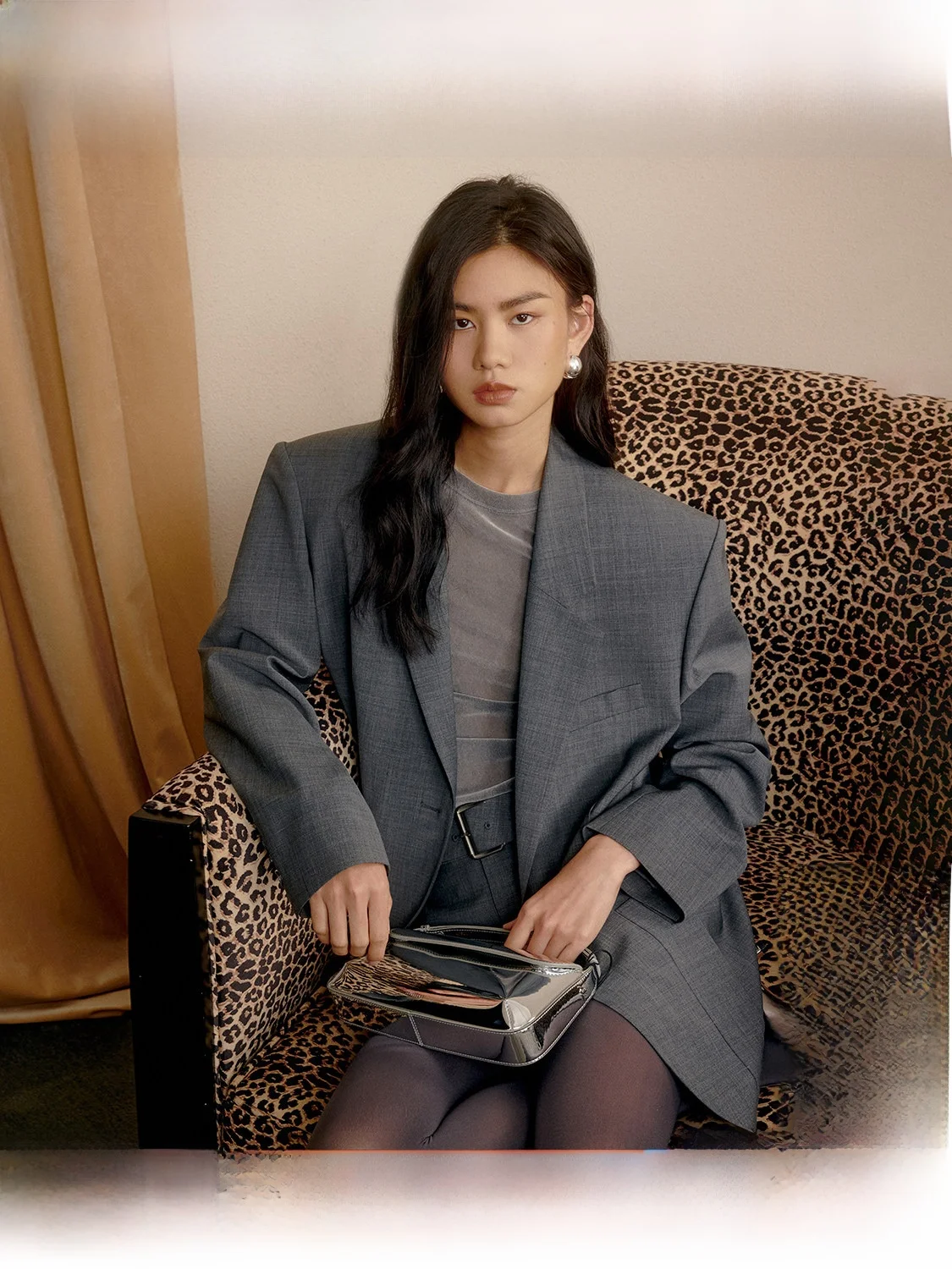 

Premium Woolen Women's Suit Jaet Precision Spun Money Sle Commute Faion Polyester Blend Long Sve Classic Cut