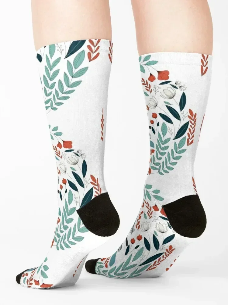 Blue Folk Microscope Socks man floor Thermal man winter Rugby Men Socks Luxury Brand Women's