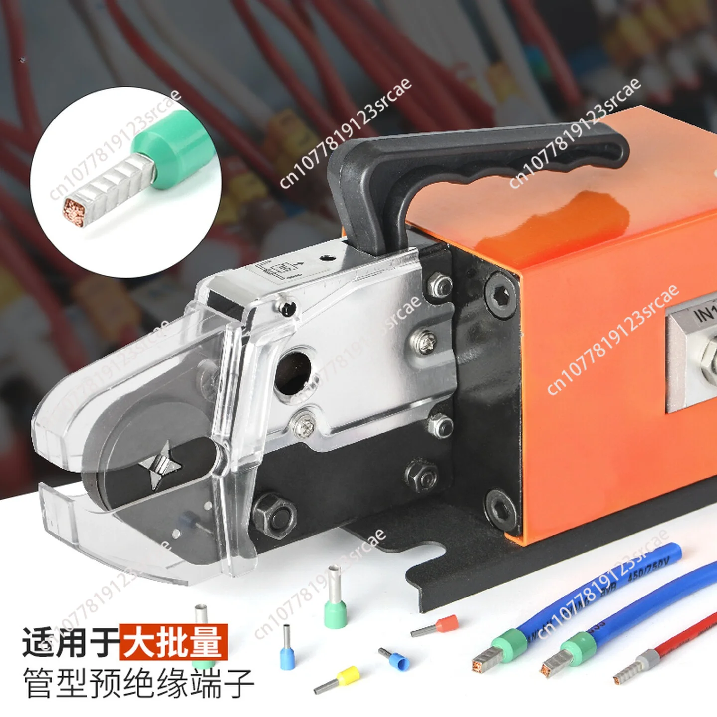 Pneumatic tube type pre-insulated terminal crimping machine terminal machine, sleeve pin crimping machine AM6-6\ 6-4