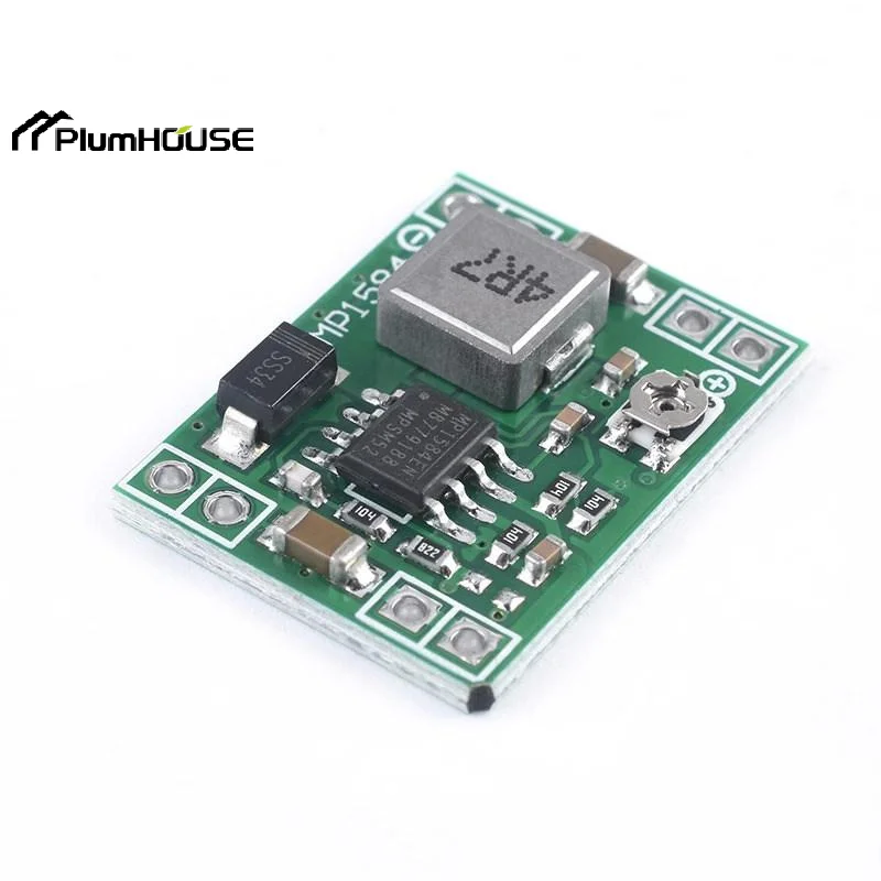 1Pcs Mini 3A Adjustable Step Down Module MP1584EN DC-DC Step Down Converter 4.5-28V To 0.8-20V Voltage Regulator Power Supply