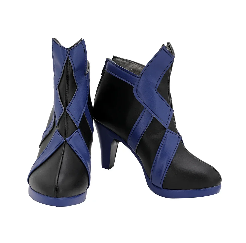 Fate Grand Order FGO Saber Alter Rider, botas de Cosplay, zapatos negros, zapatos de tacón alto para mujer, Cosplay de Halloween