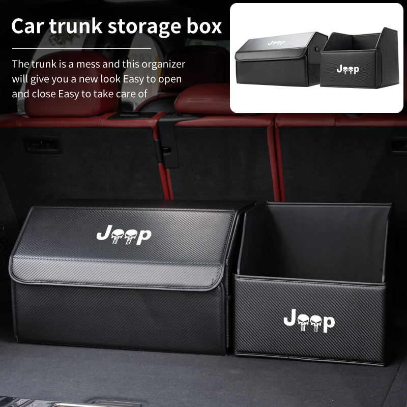 

Car Trunk Storage Box Multiuse Portable travel Organizer Tools Bag For Jeep Renegade Compass Grand-Cherokee Wrangler-JK Commande