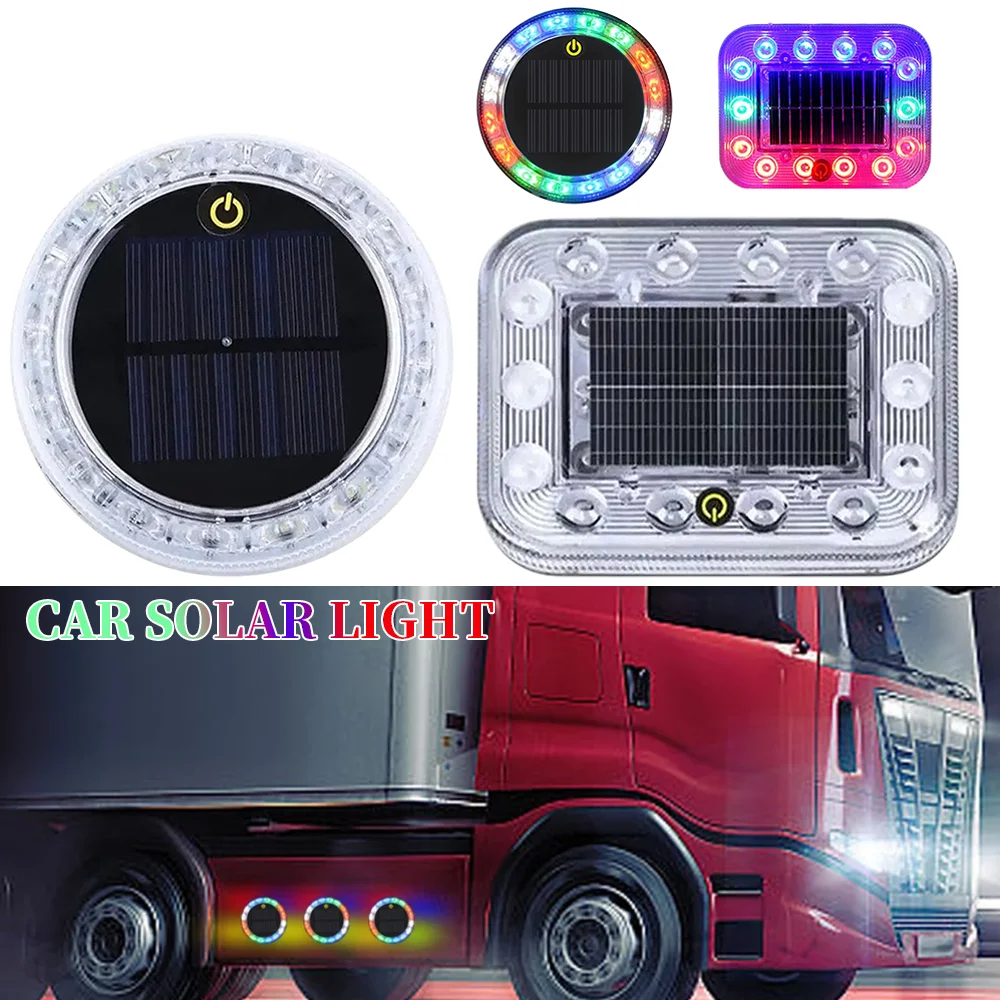 

Solar Flashing Warning Lamp Truck LED Tail Light Wireless Car Solar Light Anti Collision Durable Safety Light Signal Lamp