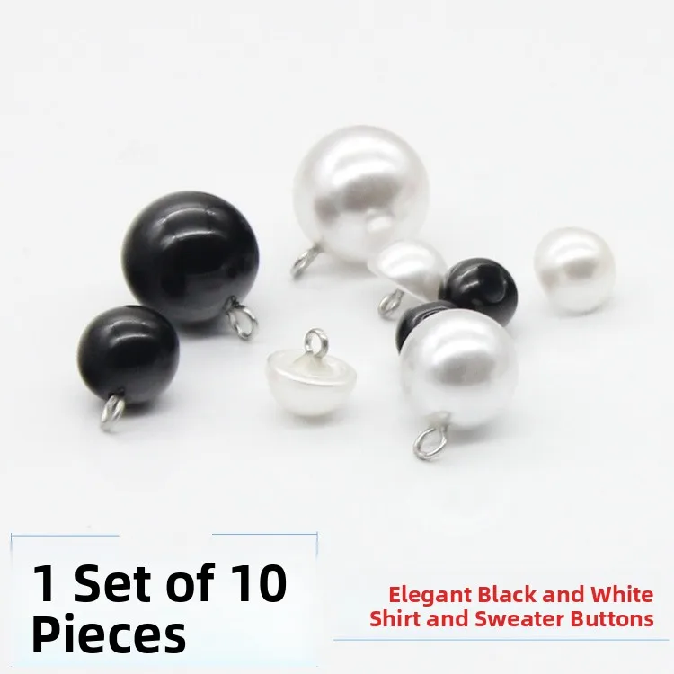 

Mushroom Shape Button Set for Knitted Sweater Women's Shirt Chiffon Button Baby Button round Shape Pearl Button DIY Sewing Su...