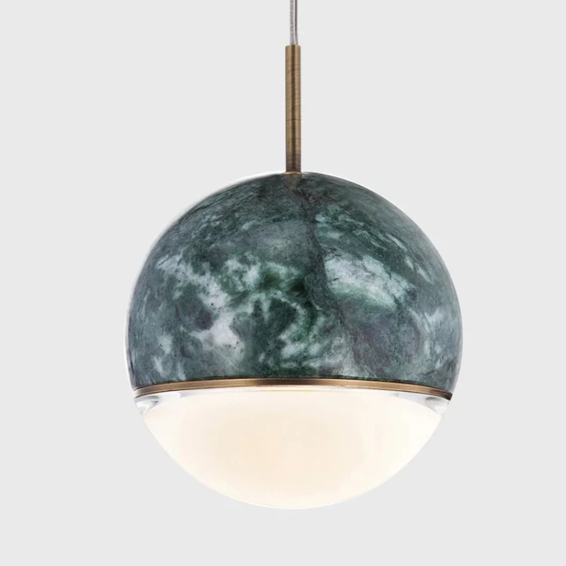 

Nordic Minimalist Restaurant Marble Small Chandelier Bedroom Bedside Modern Pendant Light Dining Table Hanging Lamp