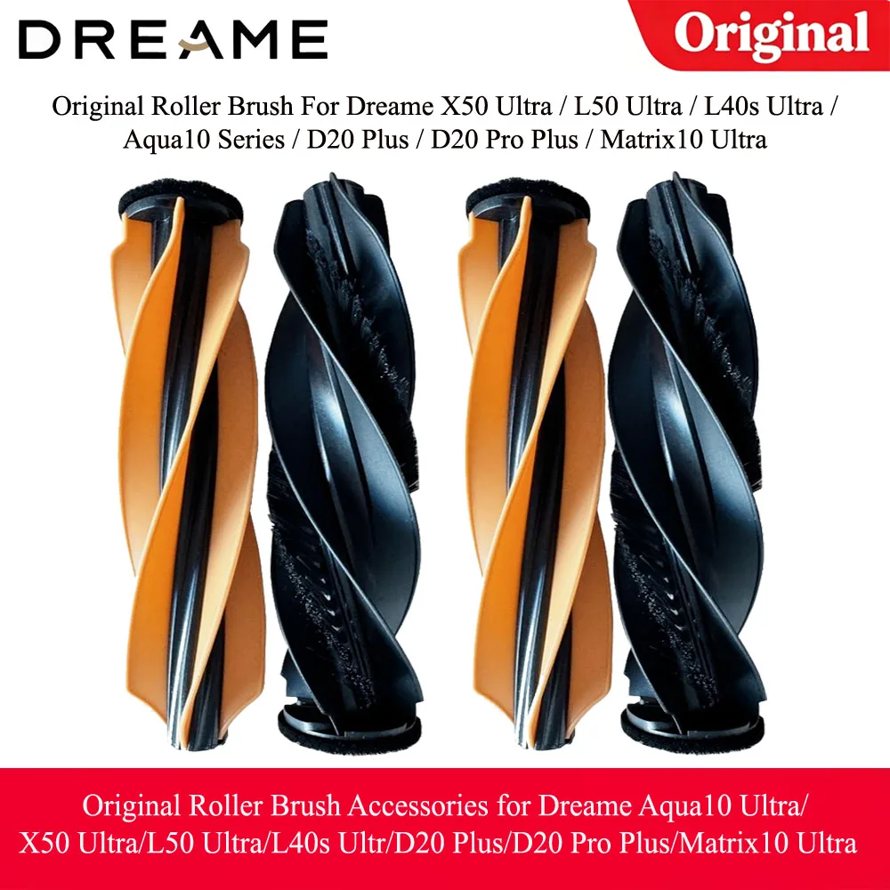 Original Roller Brush Accessories for Dreame Aqua10 Ultra/X50 Ultra/L50 Ultra/L40s Ultr/D20 Plus/D20 Pro Plus/Matrix10 Ultra