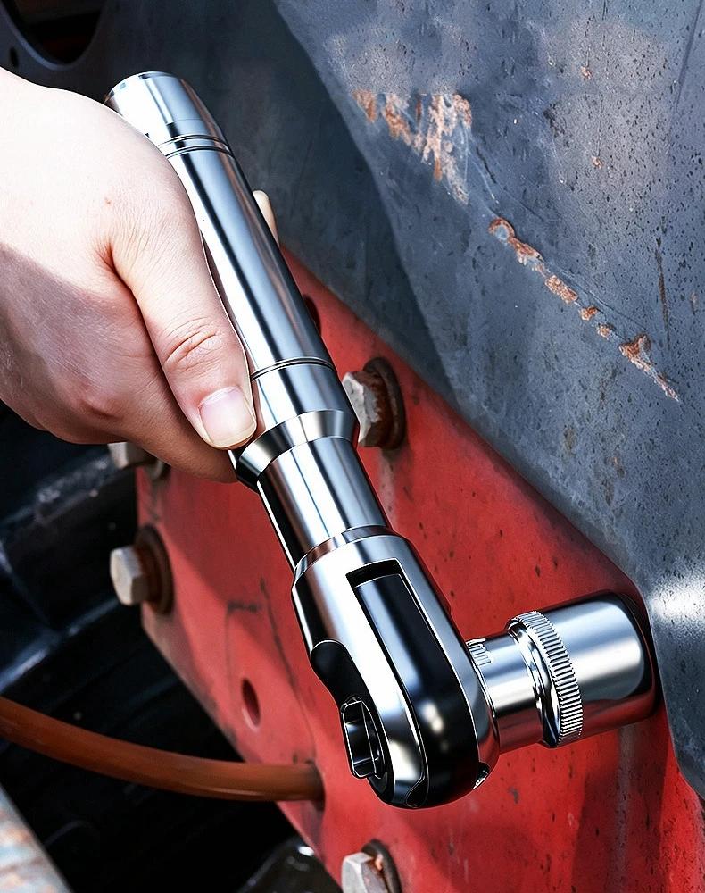 1/2-Zoll-Antrieb, 72-Zahn-Ratschenschlüssel, kurzer Kopf, hohes Drehmoment, für beengte Stellen, Druckluft-Schlagschraubenschlüssel, Handwerkzeug für Motorradreparaturen – Detail 2