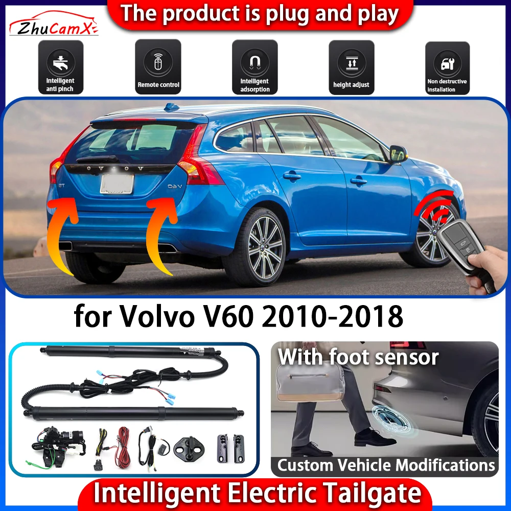 

ZhuCamX Smart Powered Tailgate System for Volvo V60 2010-2018 Automatic Intelligent Electric Trunk Lift Control Kit